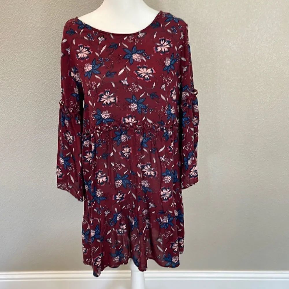 William Rast Sandra Floral Baby Doll Style Dress